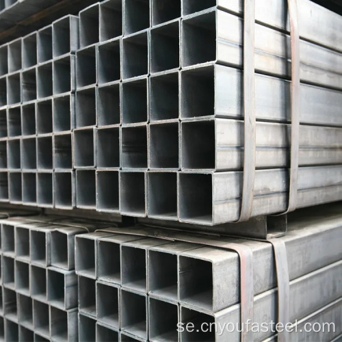 20x20mm MS Square Steel Tube för byggnadsmaterial
